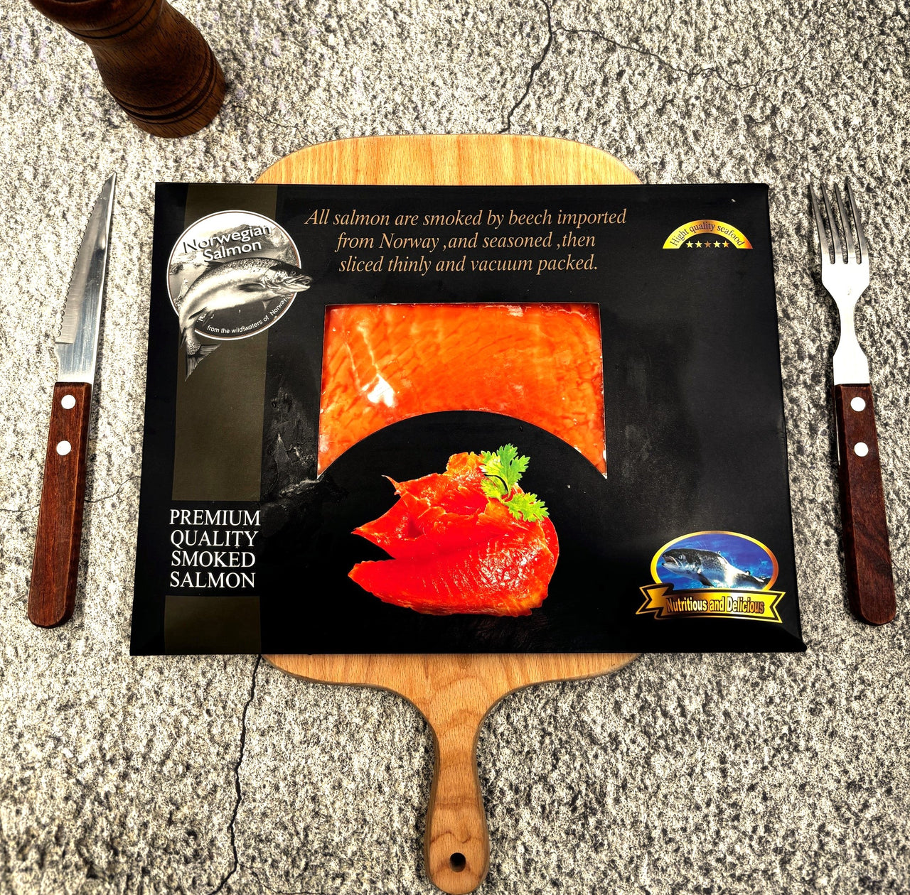 挪威煙三文魚 (500g) (急凍-18°C)