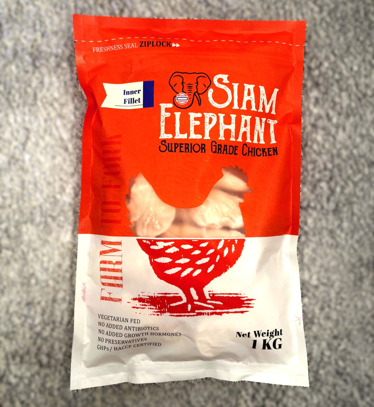 Natural 泰國無激素雞柳 (約1kg) (急凍 -18°C)