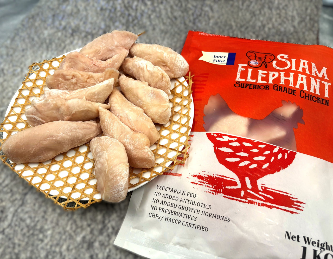 Natural 泰國無激素雞柳 (約1kg) (急凍 -18°C)