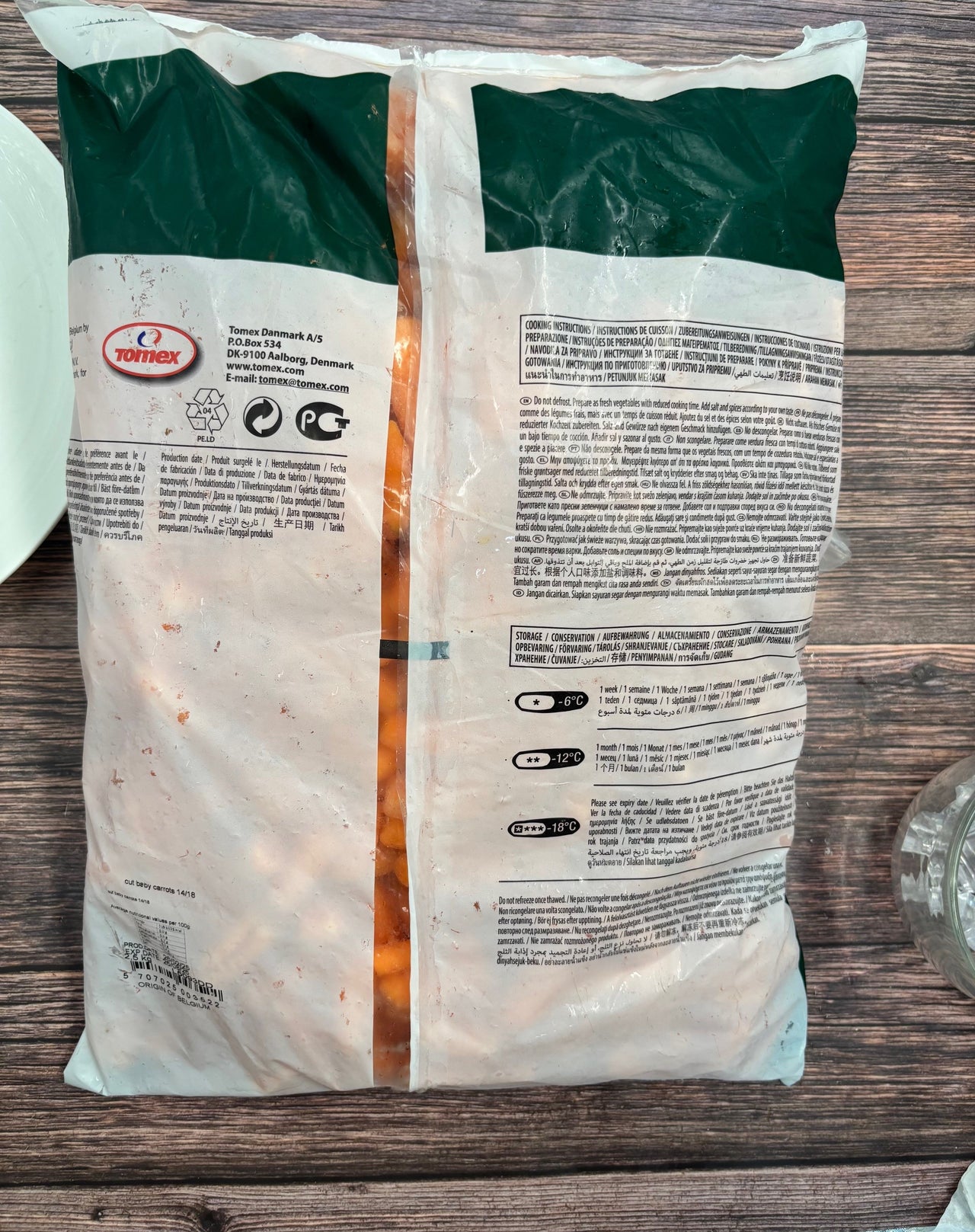 Tomex 急凍甘筍仔 2.5Kg (急凍-18°C)