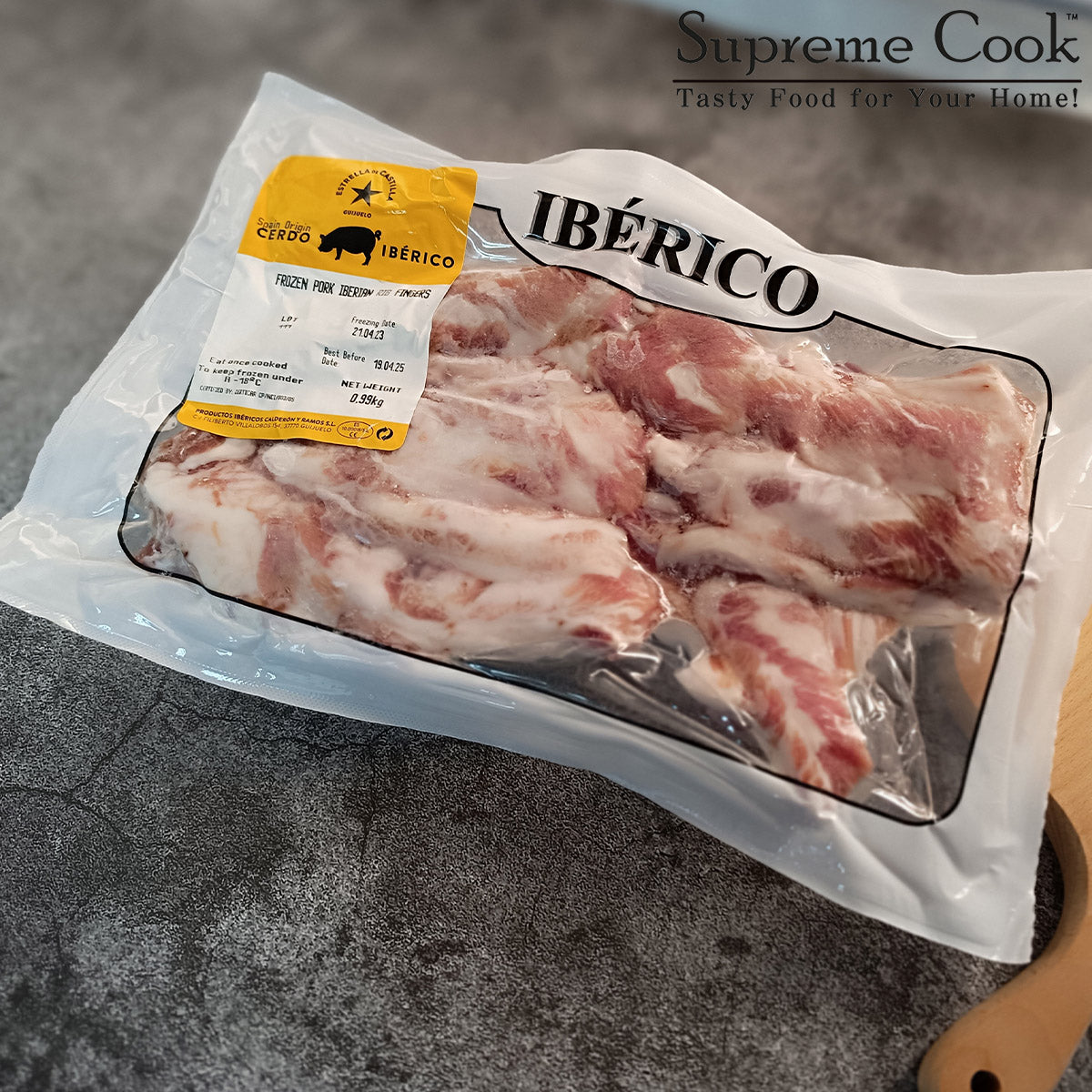 西班牙黑豚豬肋條肉 (Iberico Rib Fingers 伊比利亞 星) (約0.5-6kg) (急凍-18°C)